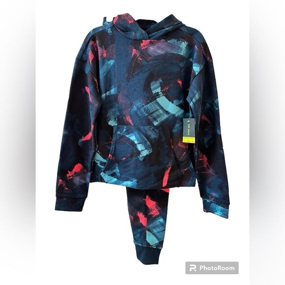 tek gear Other - NWT 2 Piece Girls TEK GEAR Ultrasoft Flannel Joggers Size L 10/12 Multicolor